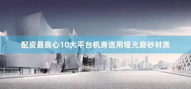 配资最良心10大平台机身选用哑光磨砂材质