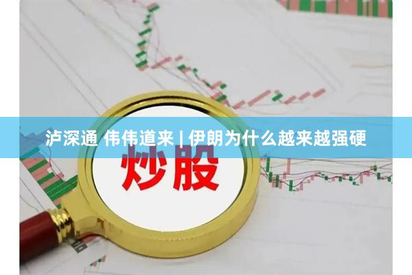 泸深通 伟伟道来 | 伊朗为什么越来越强硬